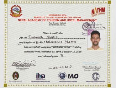 TN-Bhatta-Trekking-Guide-Certificate 